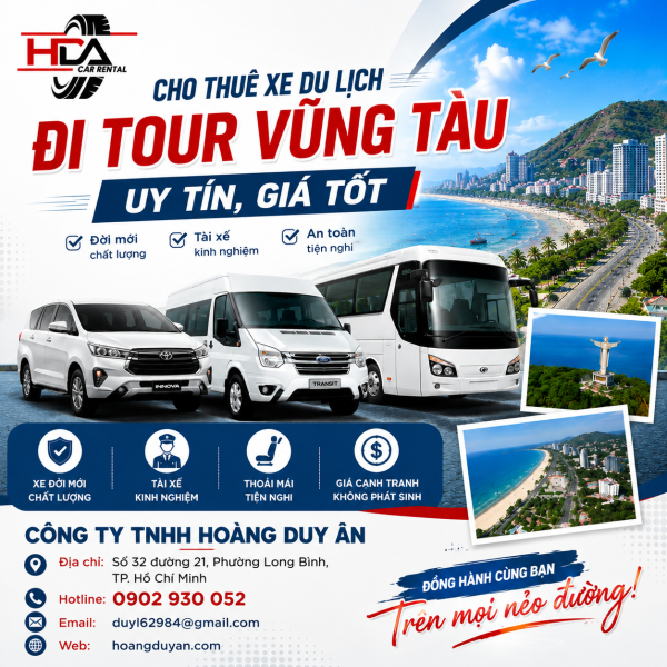 Cho Thuê Xe Du Lịch Đi Tour Vũng Tàu Uy Tín, Giá Tốt
