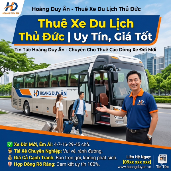 Nâng Tầm Trải Nghiệm Hành Trình Với Dịch Vụ Cho Thuê Xe Du Lịch Chuyên Nghiệp Tại Sài Gòn